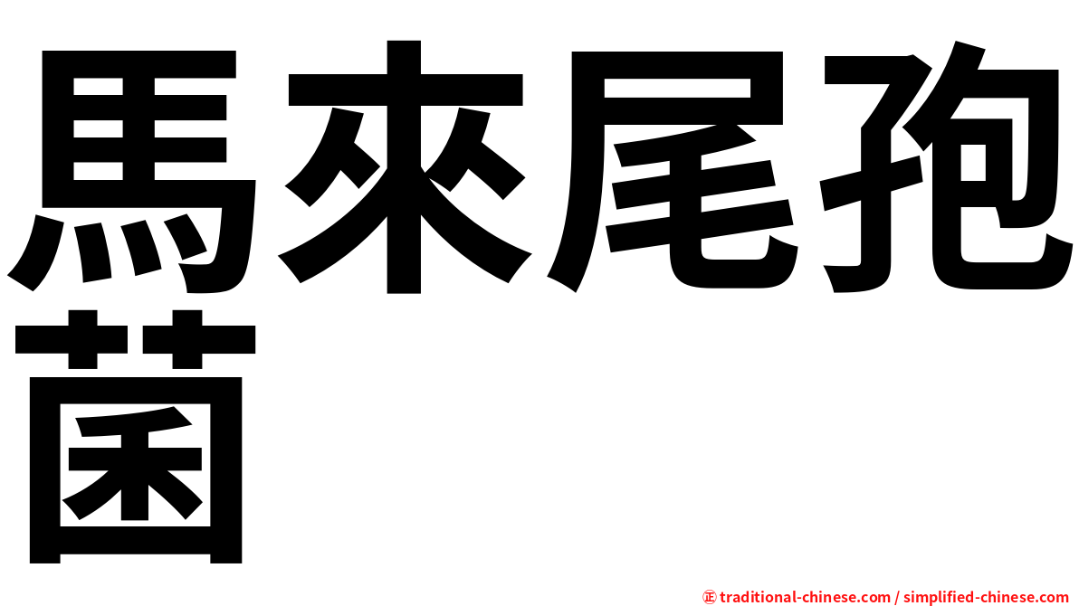 馬來尾孢菌