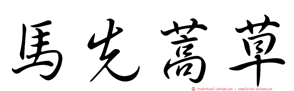 馬先蒿草