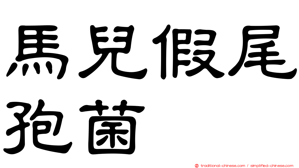 馬兒假尾孢菌