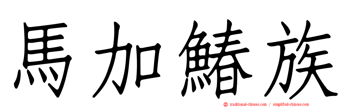馬加鰆族