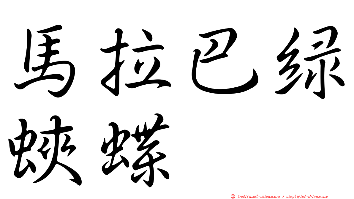 馬拉巴綠蛺蝶