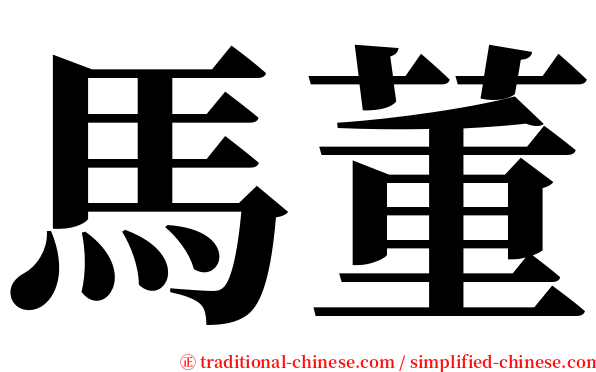馬董 serif font