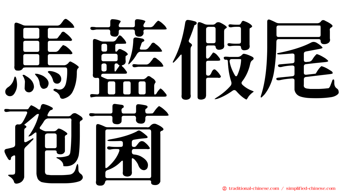馬藍假尾孢菌