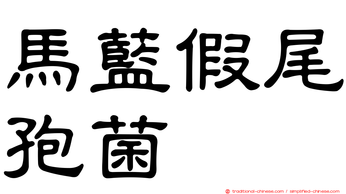 馬藍假尾孢菌