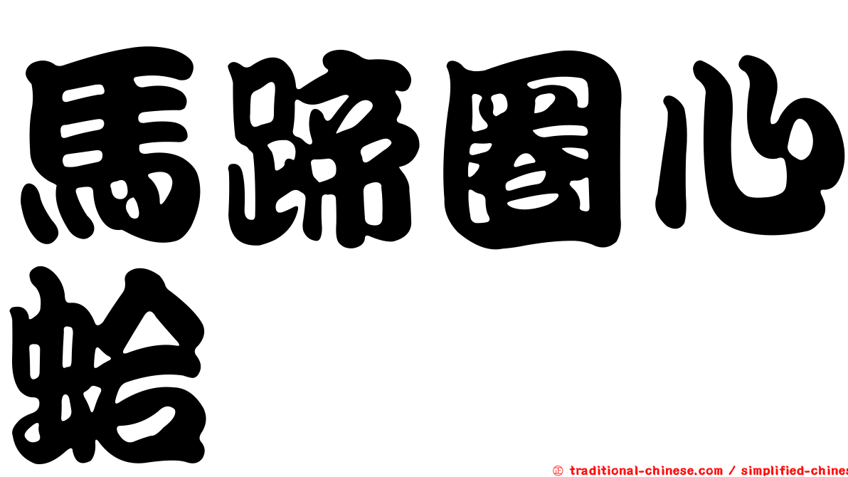 馬蹄圈心蛤