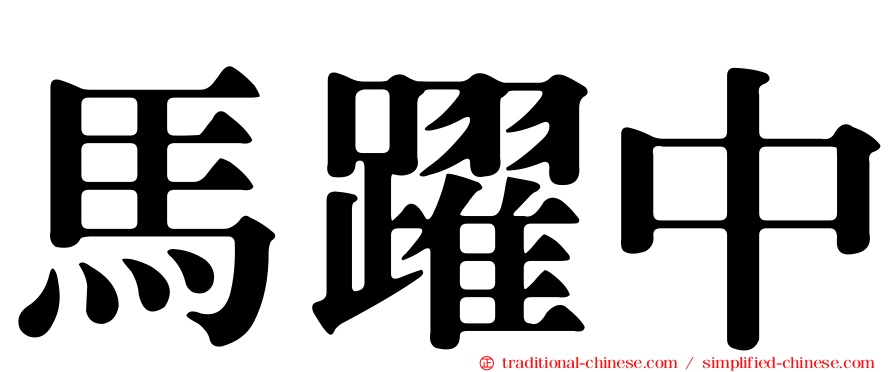 馬躍中