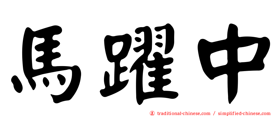 馬躍中