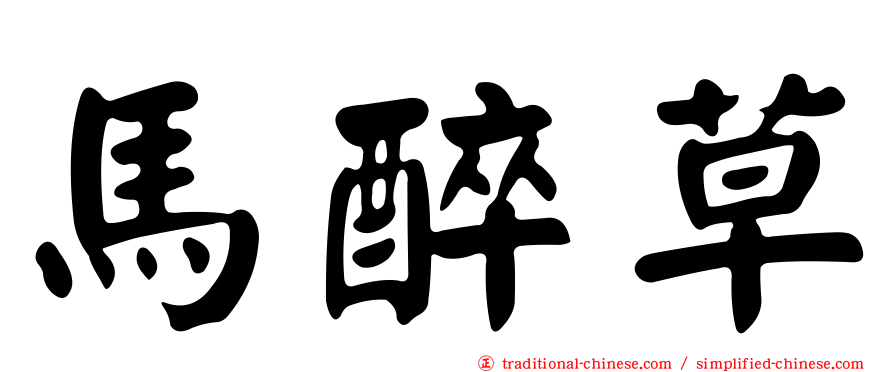 馬醉草