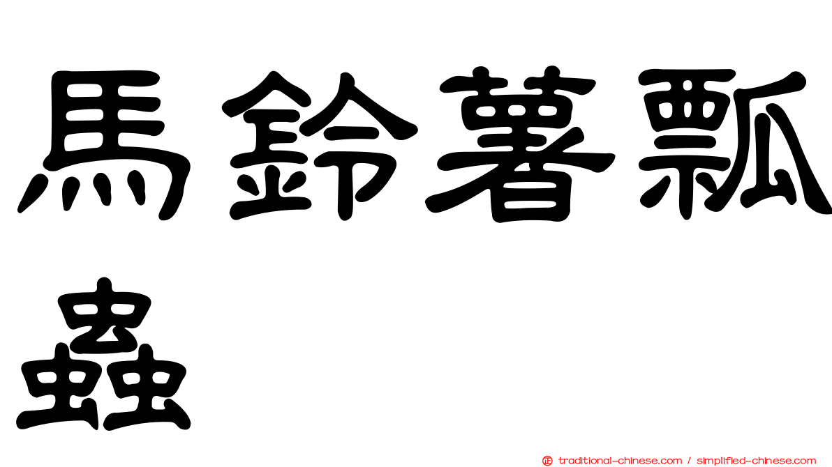 馬鈴薯瓢蟲
