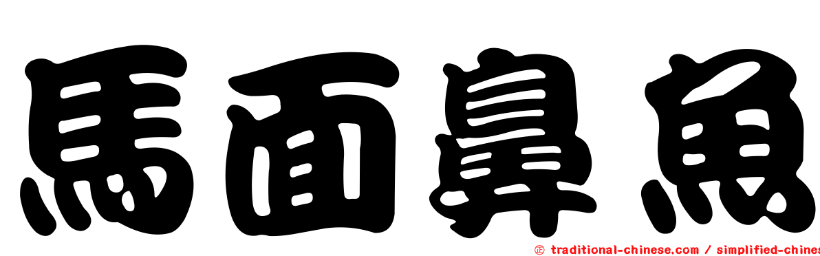 馬面鼻魚