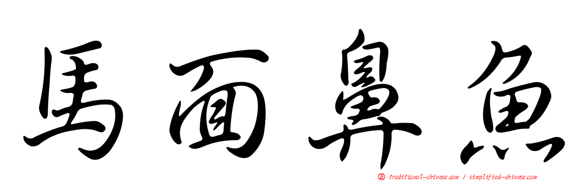 馬面鼻魚