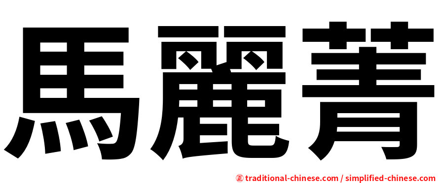 馬麗菁
