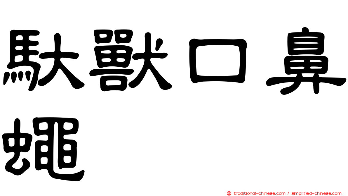 馱獸口鼻蠅
