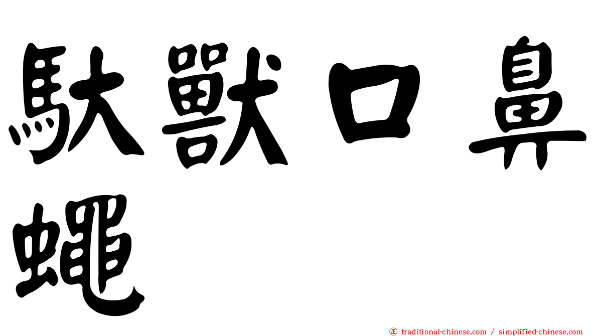 馱獸口鼻蠅