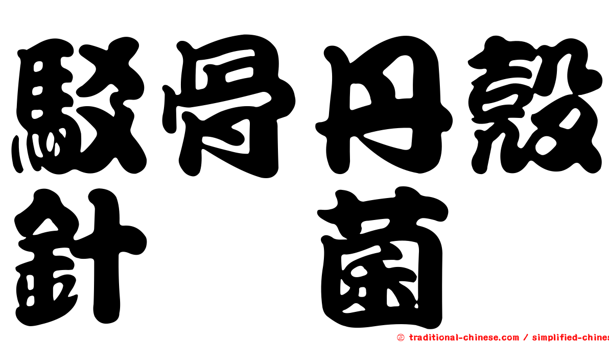 駁骨丹殼針孢菌