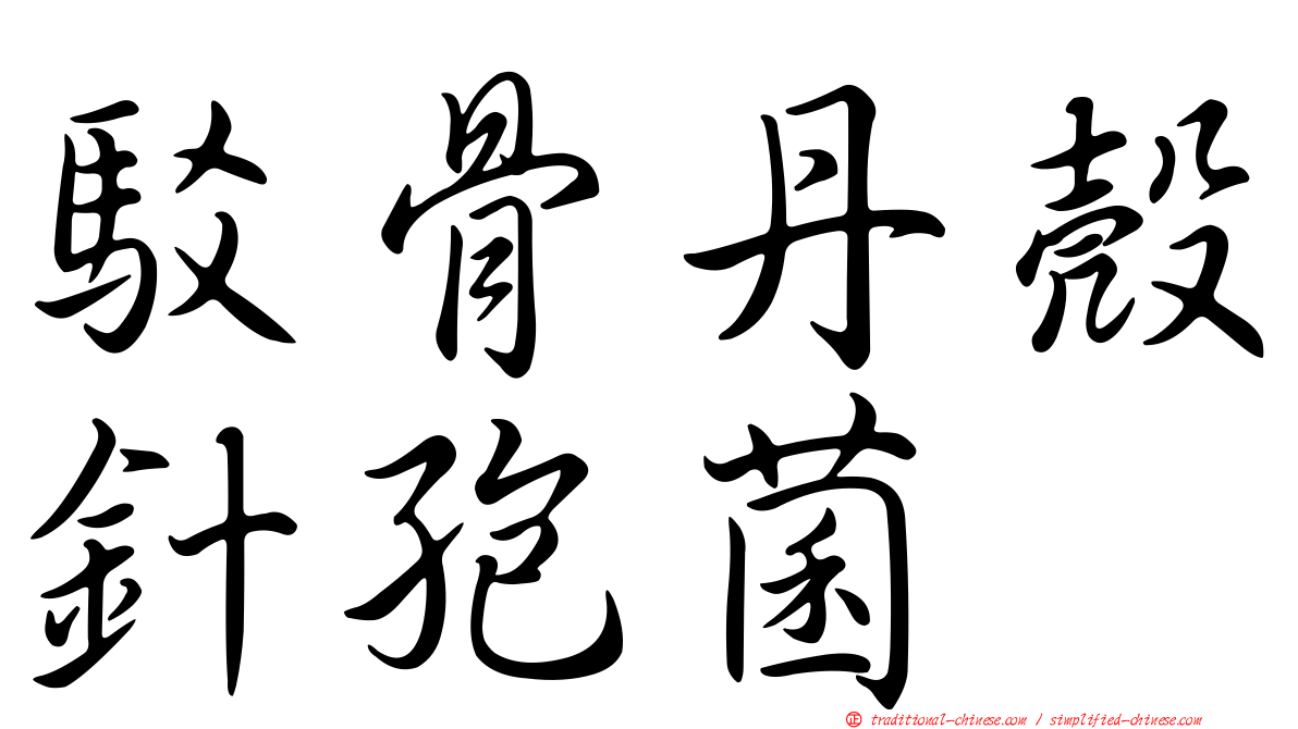 駁骨丹殼針孢菌