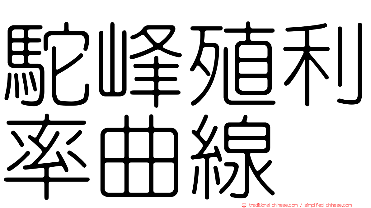 駝峰殖利率曲線