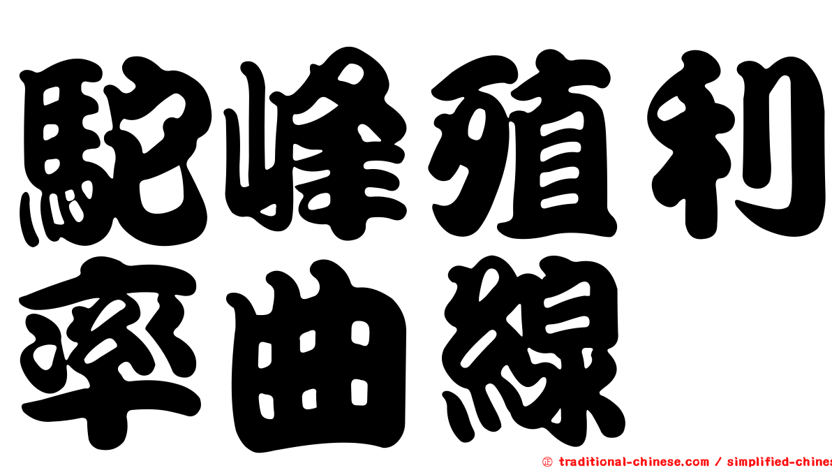 駝峰殖利率曲線