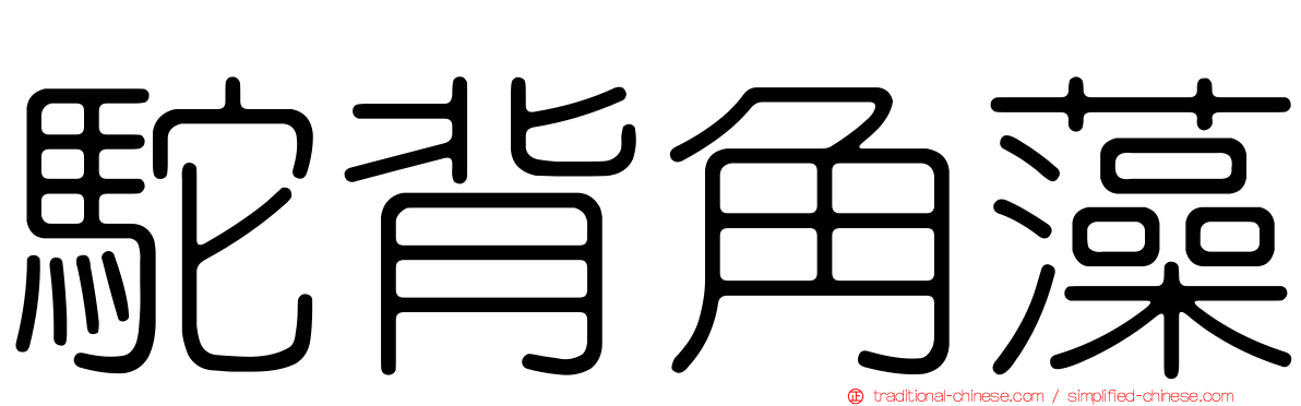 駝背角藻