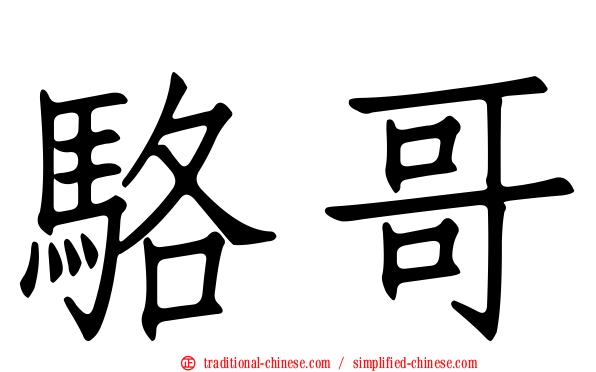 駱哥
