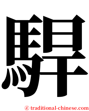 駻 serif font