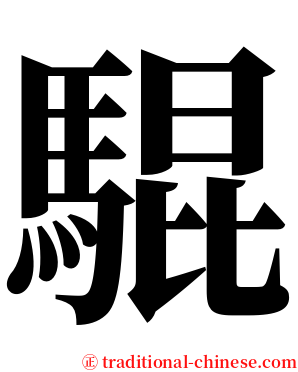 騉 serif font