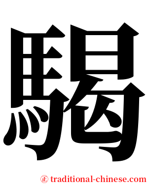 騔 serif font