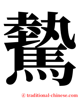 驇 serif font