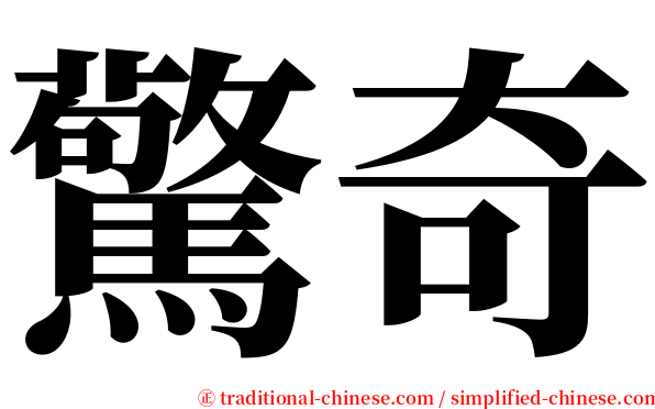 驚奇 serif font