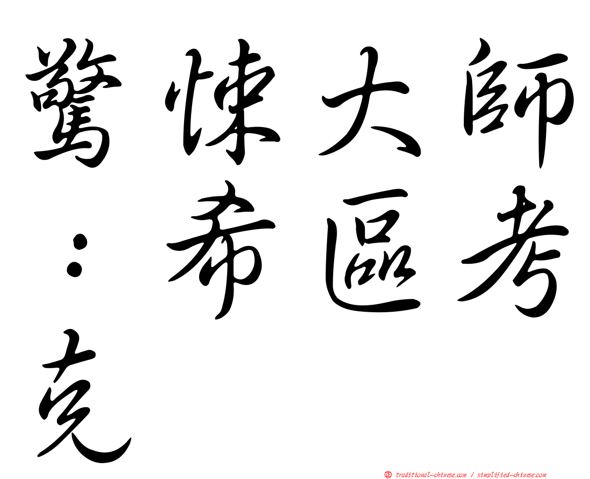 驚悚大師：希區考克