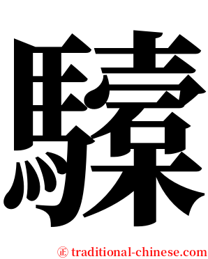 驝 serif font