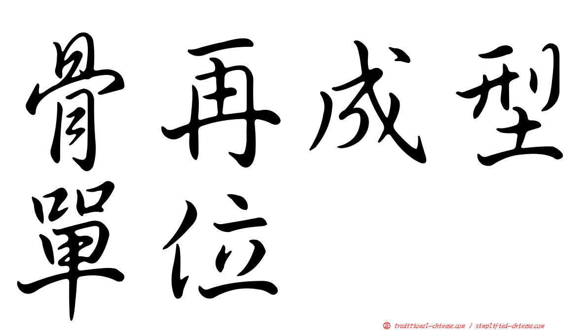 骨再成型單位