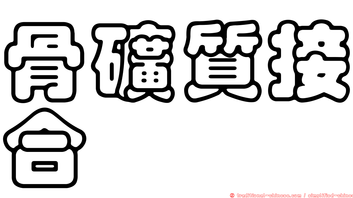 骨礦質接合