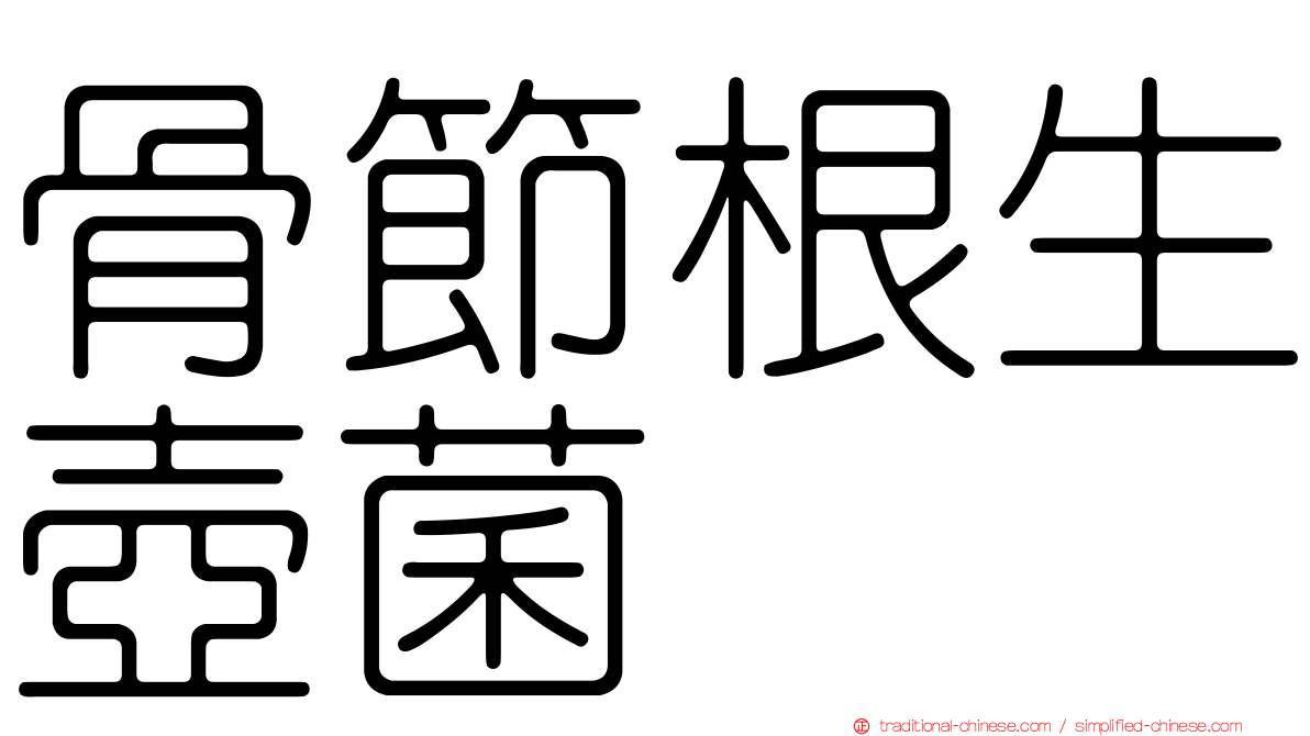 骨節根生壺菌