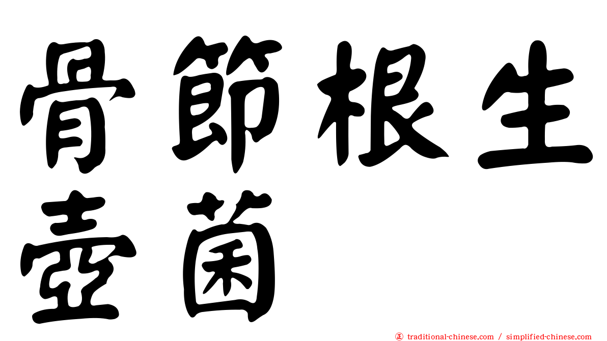 骨節根生壺菌