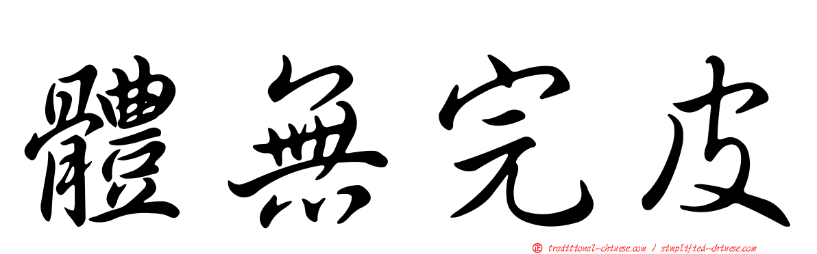 體無完皮