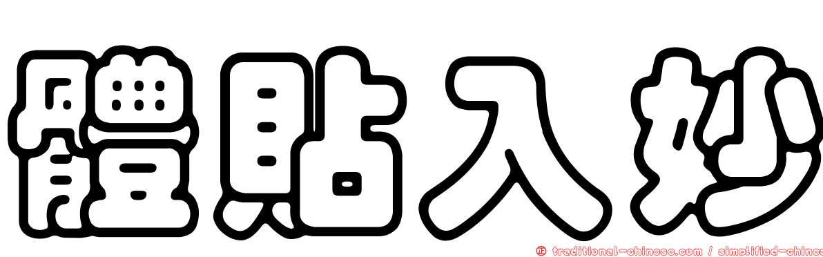 體貼入妙