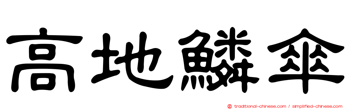 高地鱗傘