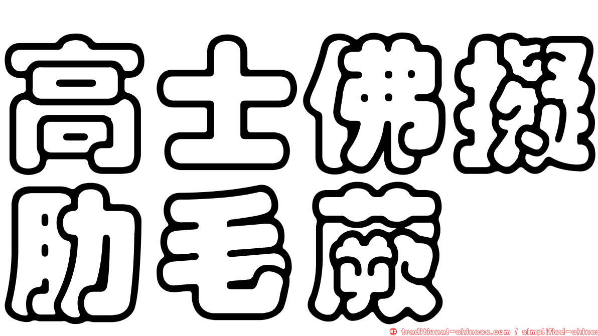 高士佛擬肋毛蕨