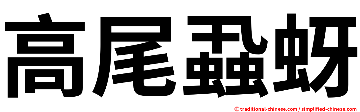 高尾蝨蚜