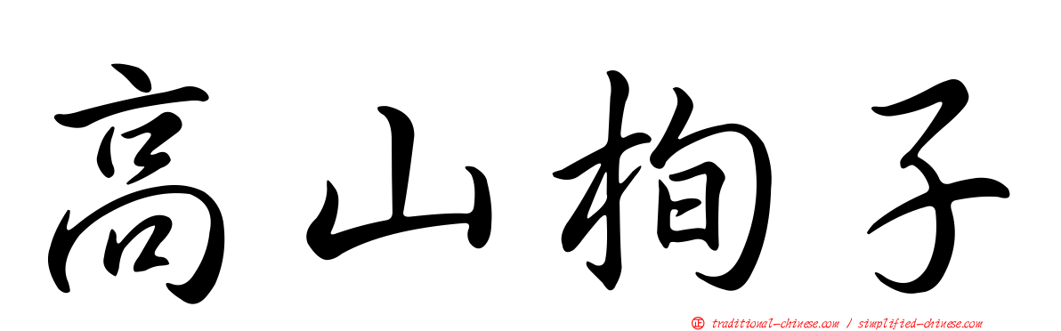 高山栒子