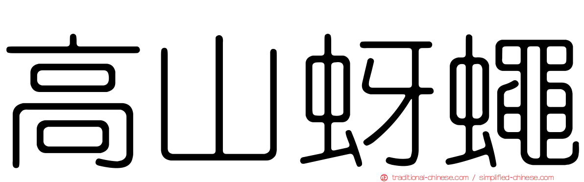 高山蚜蠅