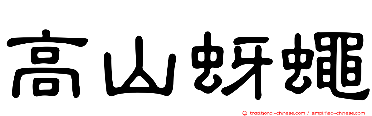 高山蚜蠅