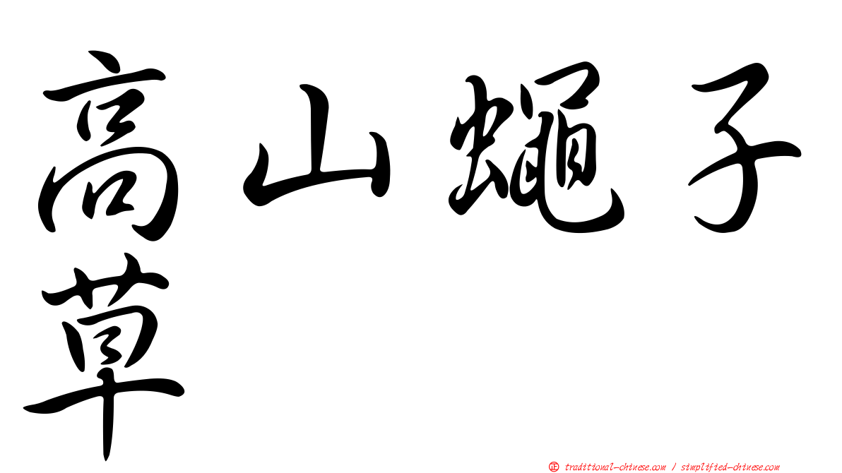 高山蠅子草
