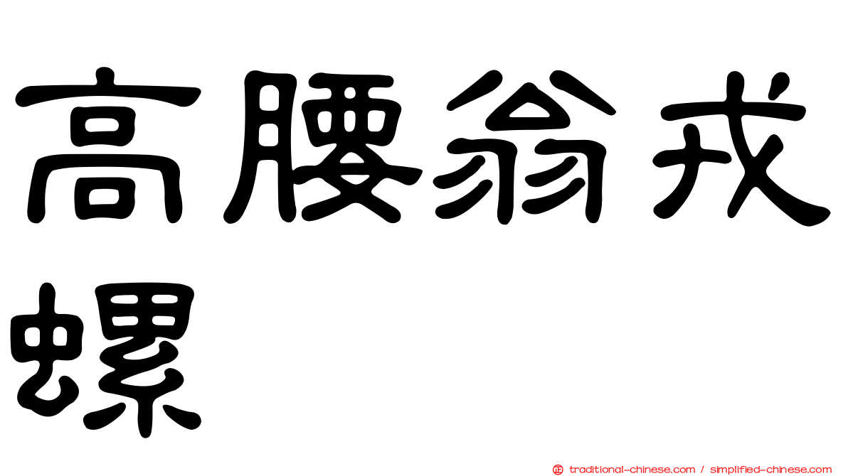 高腰翁戎螺