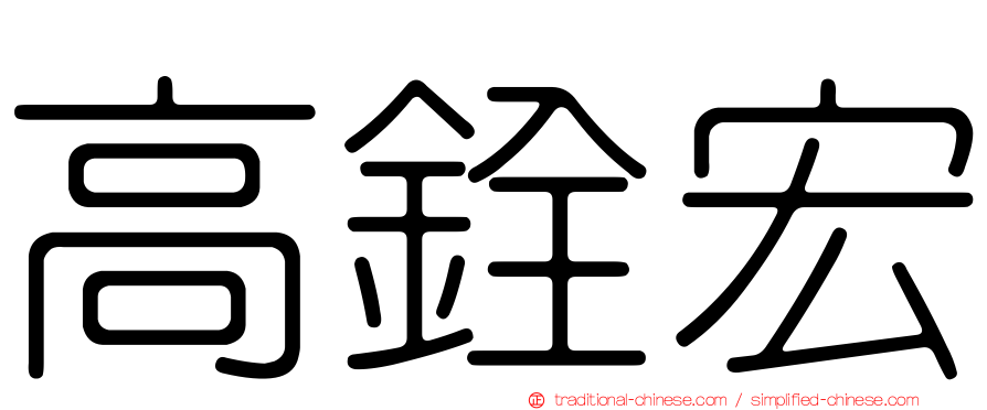 高銓宏