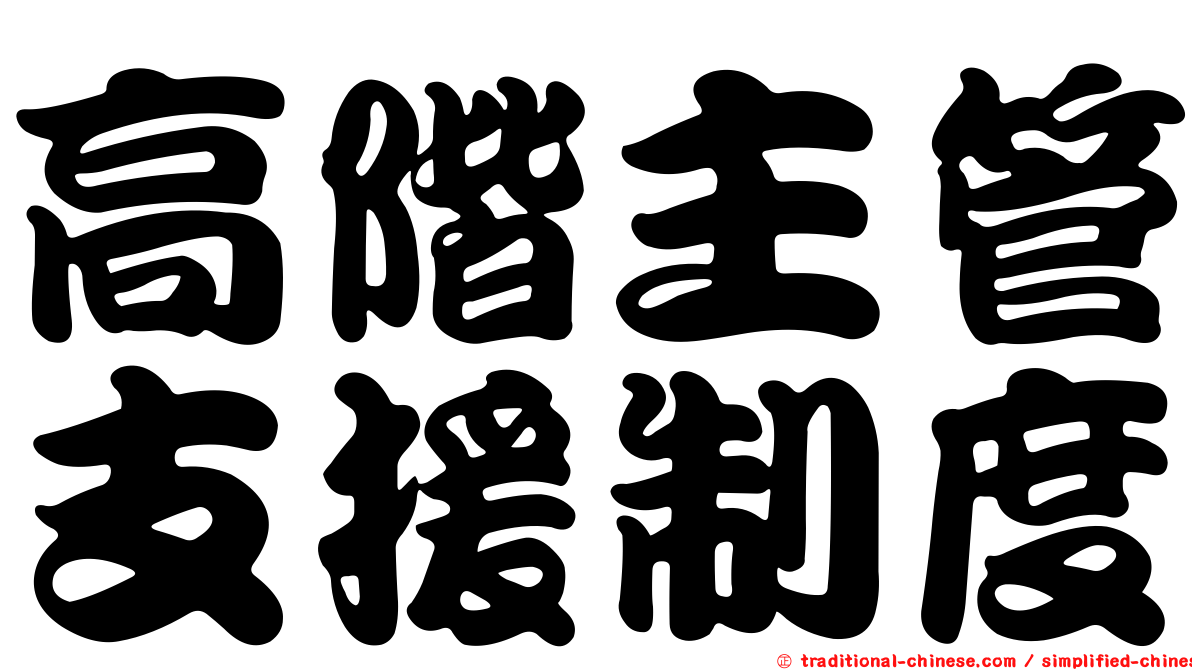 高階主管支援制度
