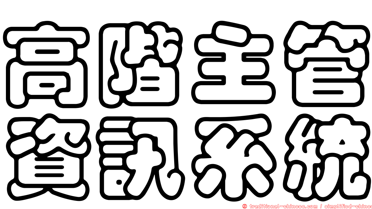 高階主管資訊系統