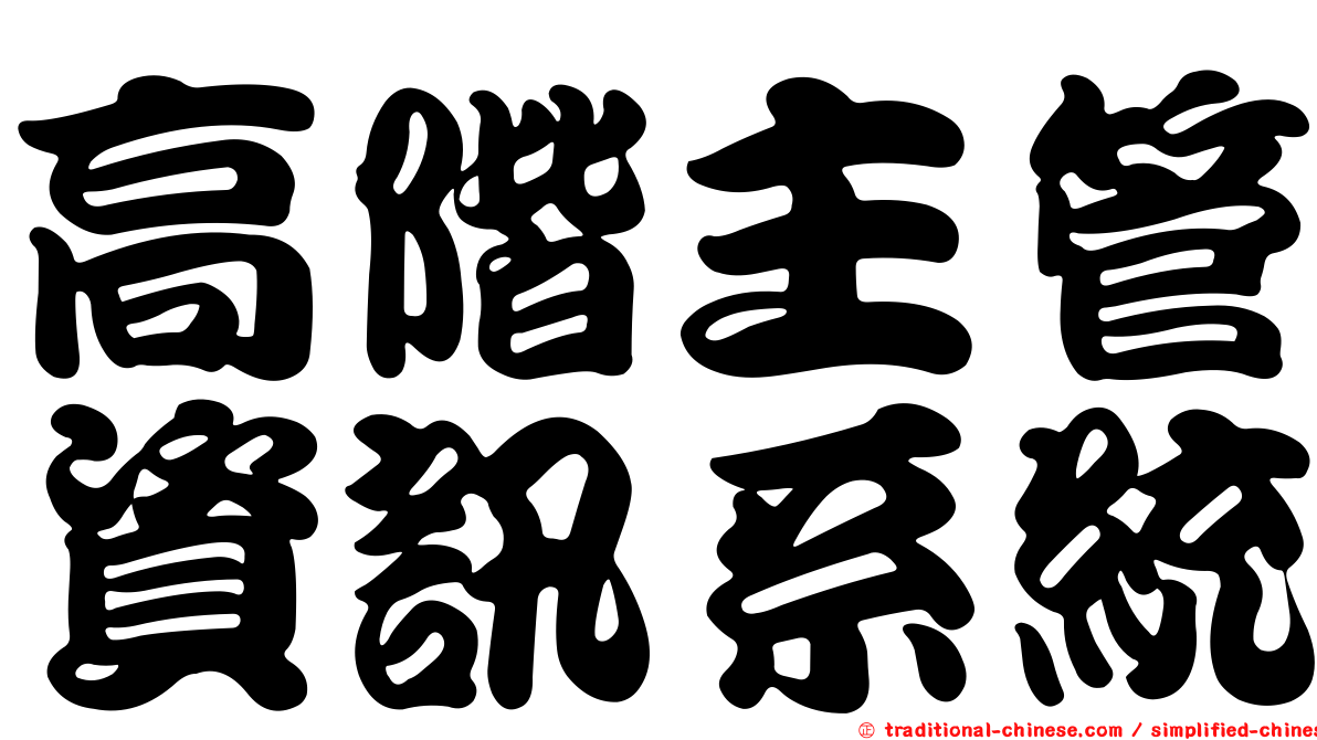 高階主管資訊系統