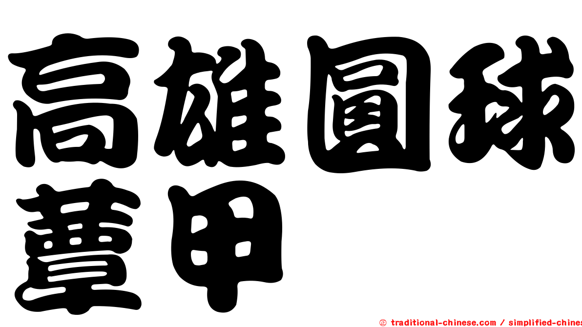 高雄圓球蕈甲